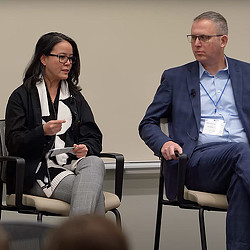 Gensler Mobility & Transportation Leader Carmen Cecilia Cham speaking on MIT Mobility Initiative panel