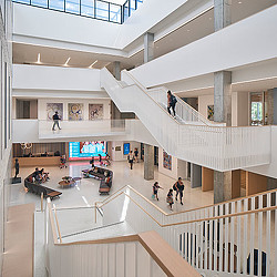Evelyn Rubenstein Jewish Community Center atrium
