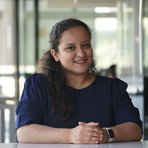 A photo of Nirjari Upadhyay.
