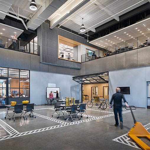 California Baptist University College of Engineering open work space