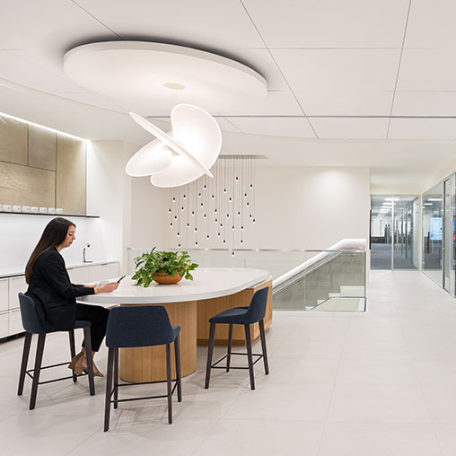 Chamberlain Hrdlicka Houston cafe, lounge space, and meeting rooms
