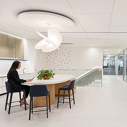 Chamberlain Hrdlicka Houston cafe, lounge space, and meeting rooms