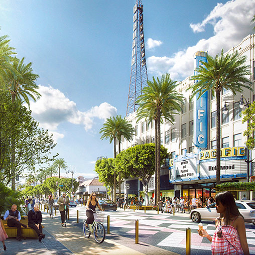 Hollywood Walk of Fame rendering