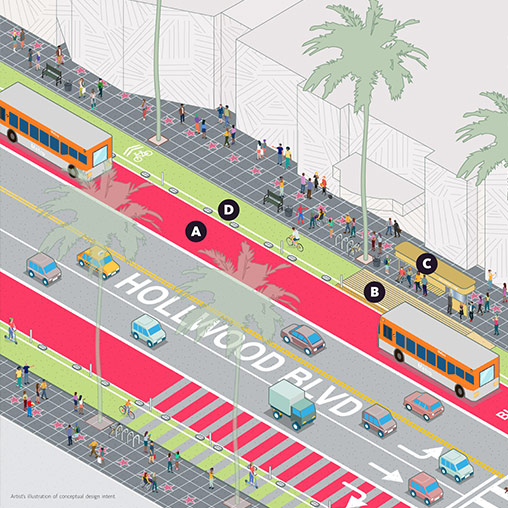 Hollywood Walk of Fame concept design