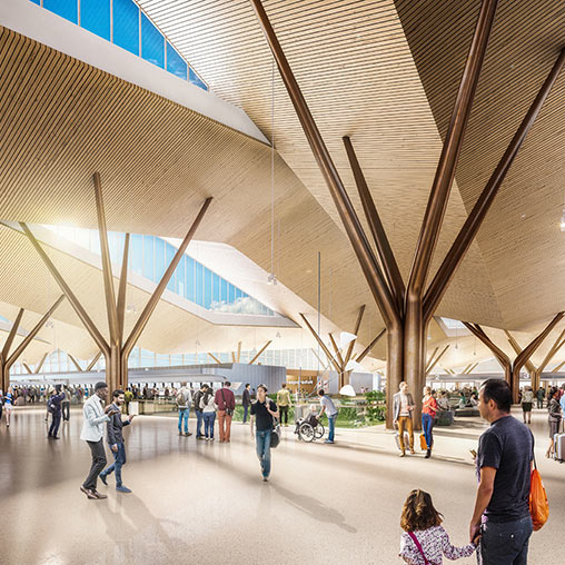 Pittsburgh International Airport departures rendering