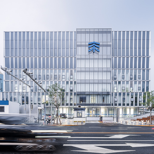 Exterior street view of hospital building