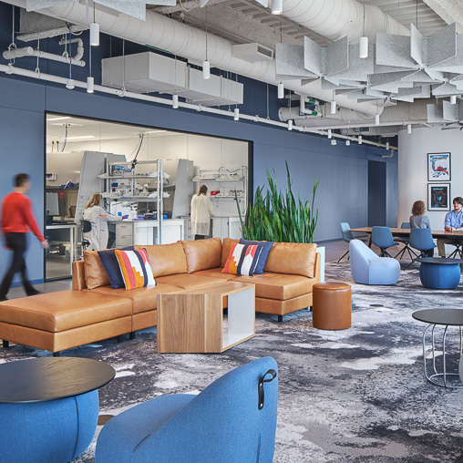 Interior laboratory life sciences office workplace
