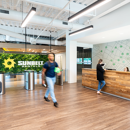 Sunbelt Rentals Fort Mill support office reception