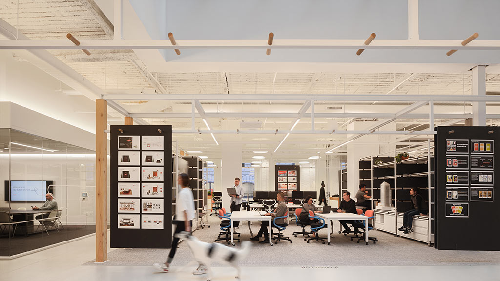 Gensler San Francisco office open collaboration space