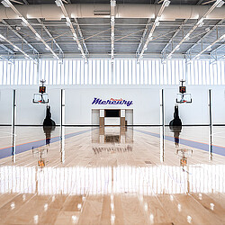 Phoenix Mercury training facility basketball court