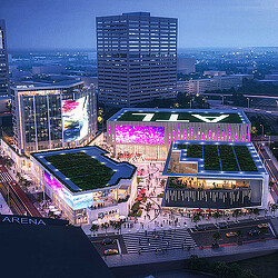 Centennial Yards Entertainment District aerial rendering