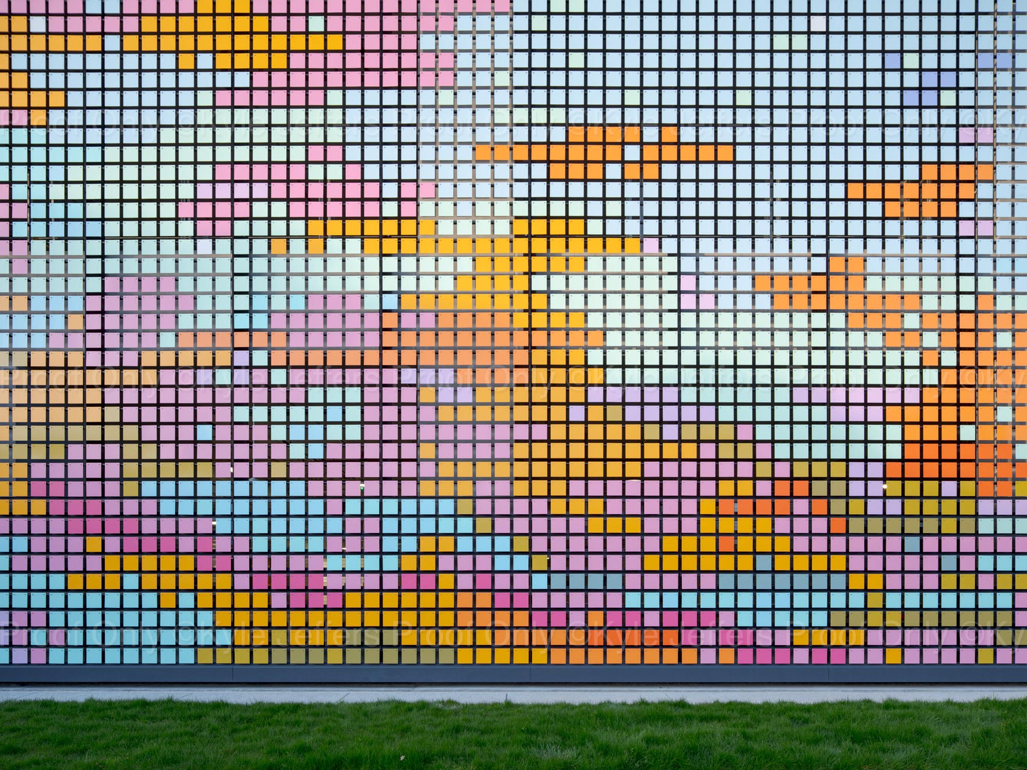 A wall with colorful graffiti.