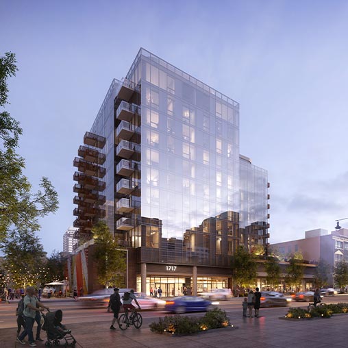 1717 S Michigan Ave (Neveseno Apartments) residential building rendering