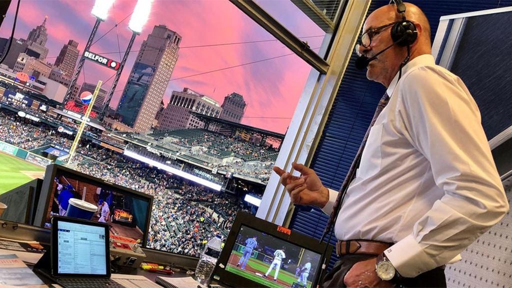 Kirk Gibson at Tigers Game.