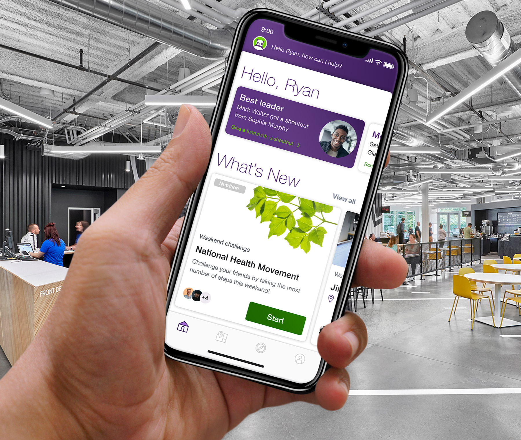 A hand holding a phone.