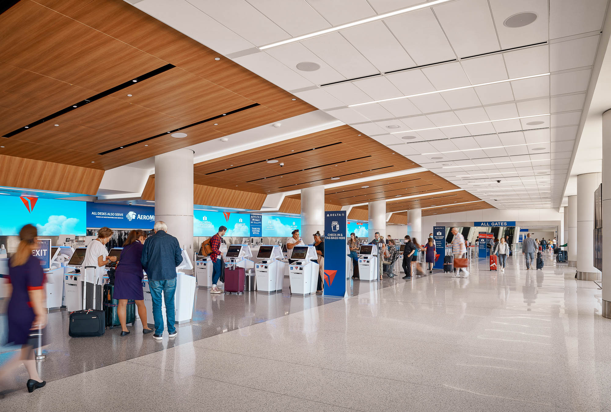 Delta Sky Way at LAX check-in