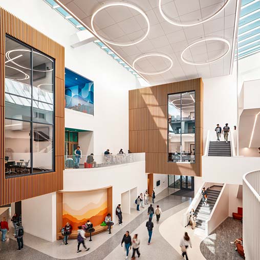 CSU Northridge Maple Hall view from second floor