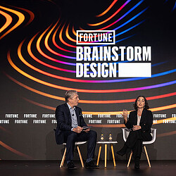 Gensler Co-CEO Elizabeth Brink speaking at Fortune Brainstorm Design conference