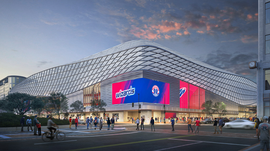 Capital One Arena exterior rendering