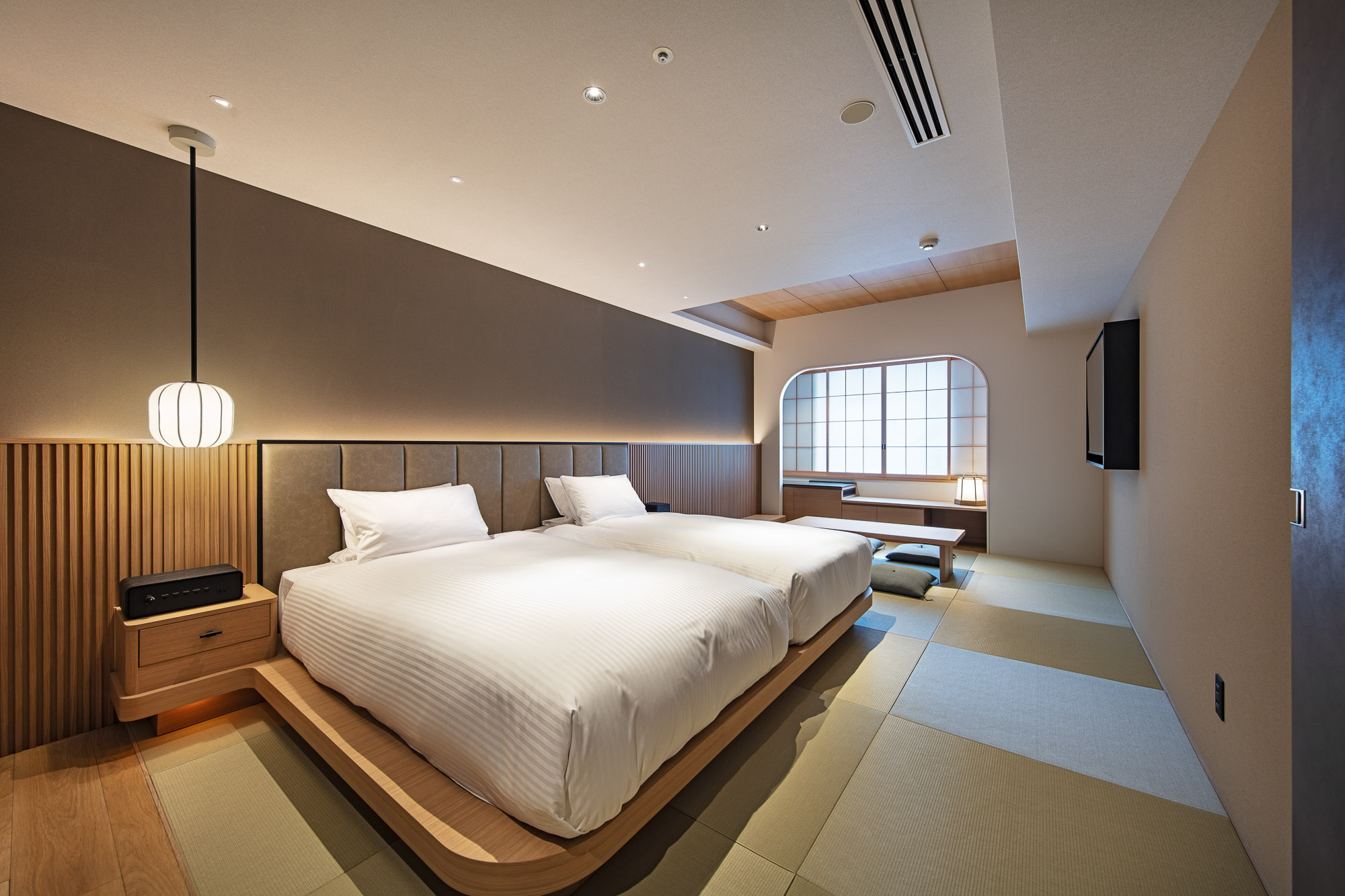 Novotel Nara hotel room with natural hues