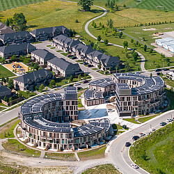 Electric Vehicle Enclave (EVE) Park aerial view