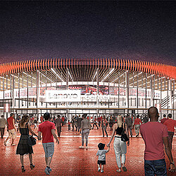 Lenovo Center exterior rendering