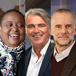 Collage of 2024 AIA College of Fellows: Lisa Cholmondeley, James Crispino, Mark Thaler