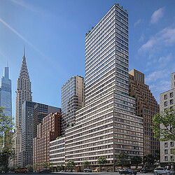 Rendering of Metro Loft Conversion of the old Pfizer HQ on 42nd Street