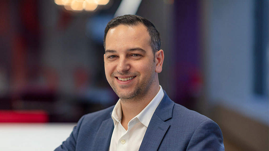 A man smiling for the camera.