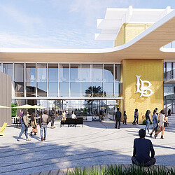CSULB Student Union courtyard rendering