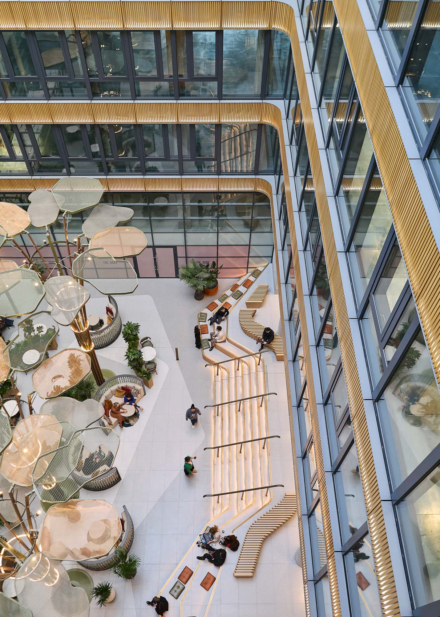The Acre high angle view of building interior
