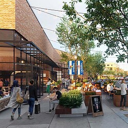 Rendering of The Crossing at University of Kansas Master Plan