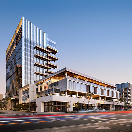 A building with a road in front.