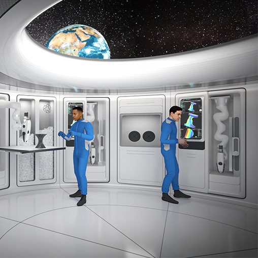 LunaRecycle Challenge 3D Printing center in space