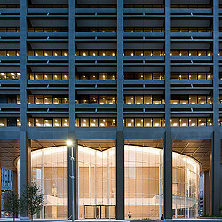 A building with many windows.