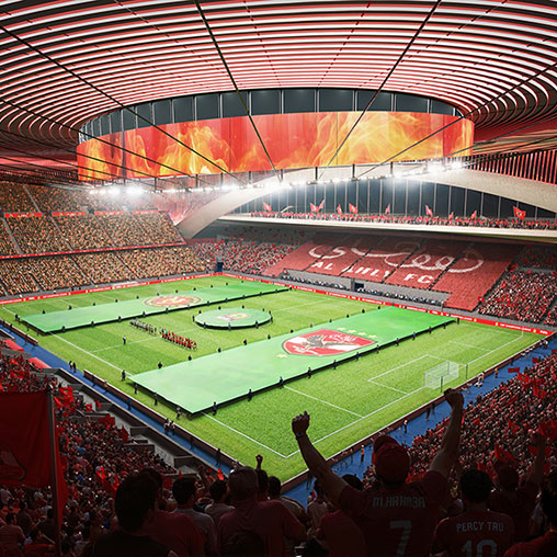 Al-Ahly Stadium aerial rendering