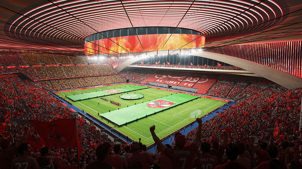 Al-Ahly Stadium aerial rendering