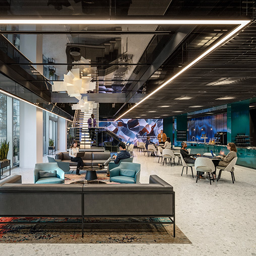 AllianceBernstein Hudson Yards workplace interior