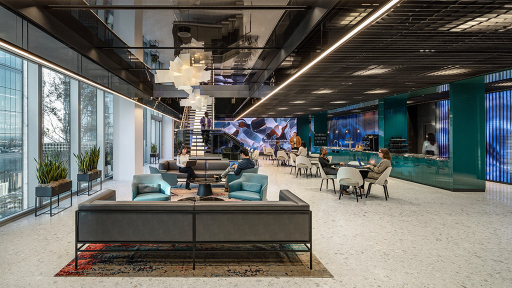 AllianceBernstein Hudson Yards workplace interior
