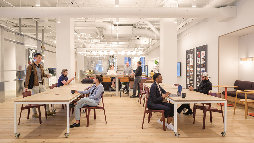 Gensler San Francisco office communal space