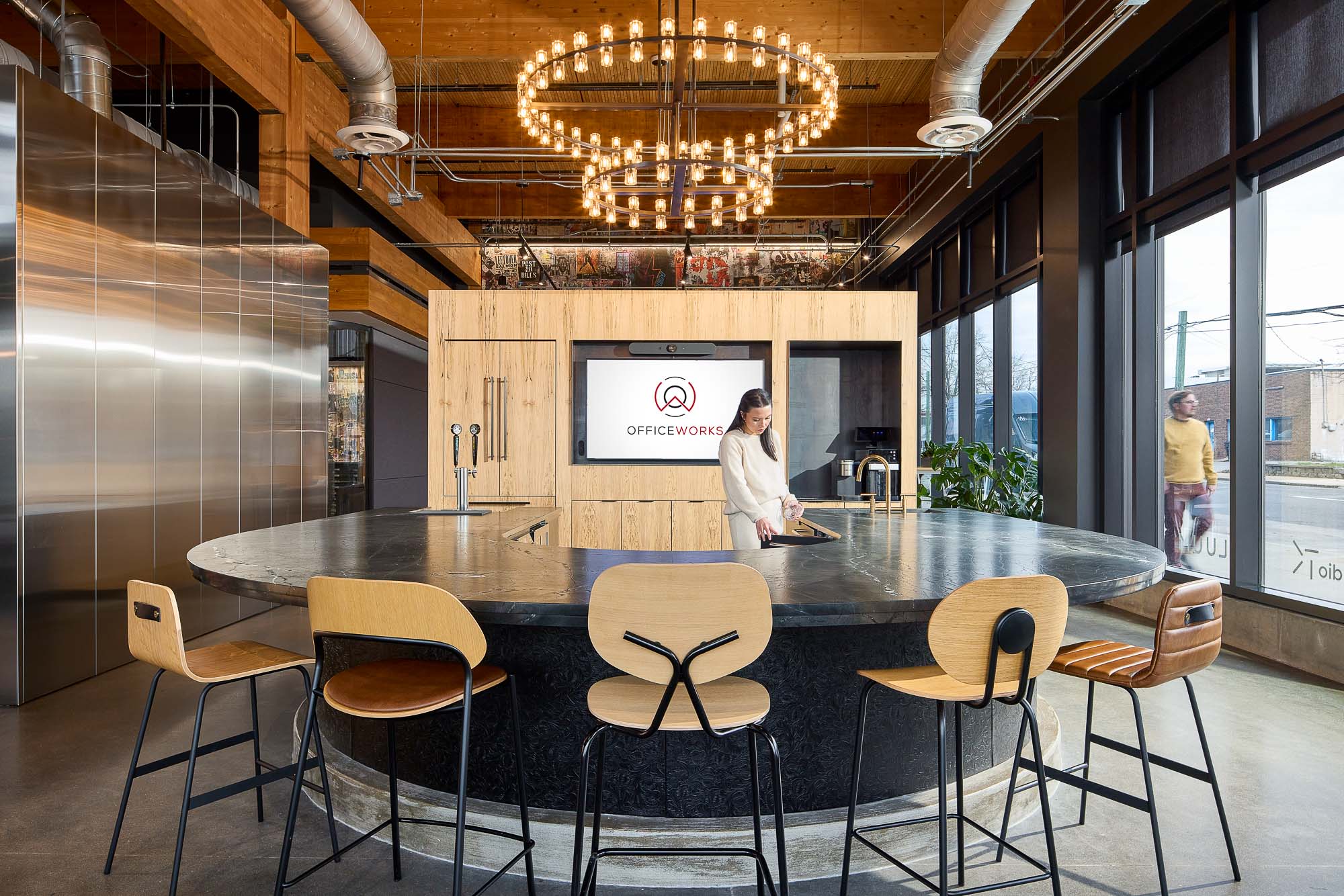 Officeworks Nashville Showroom high top bar