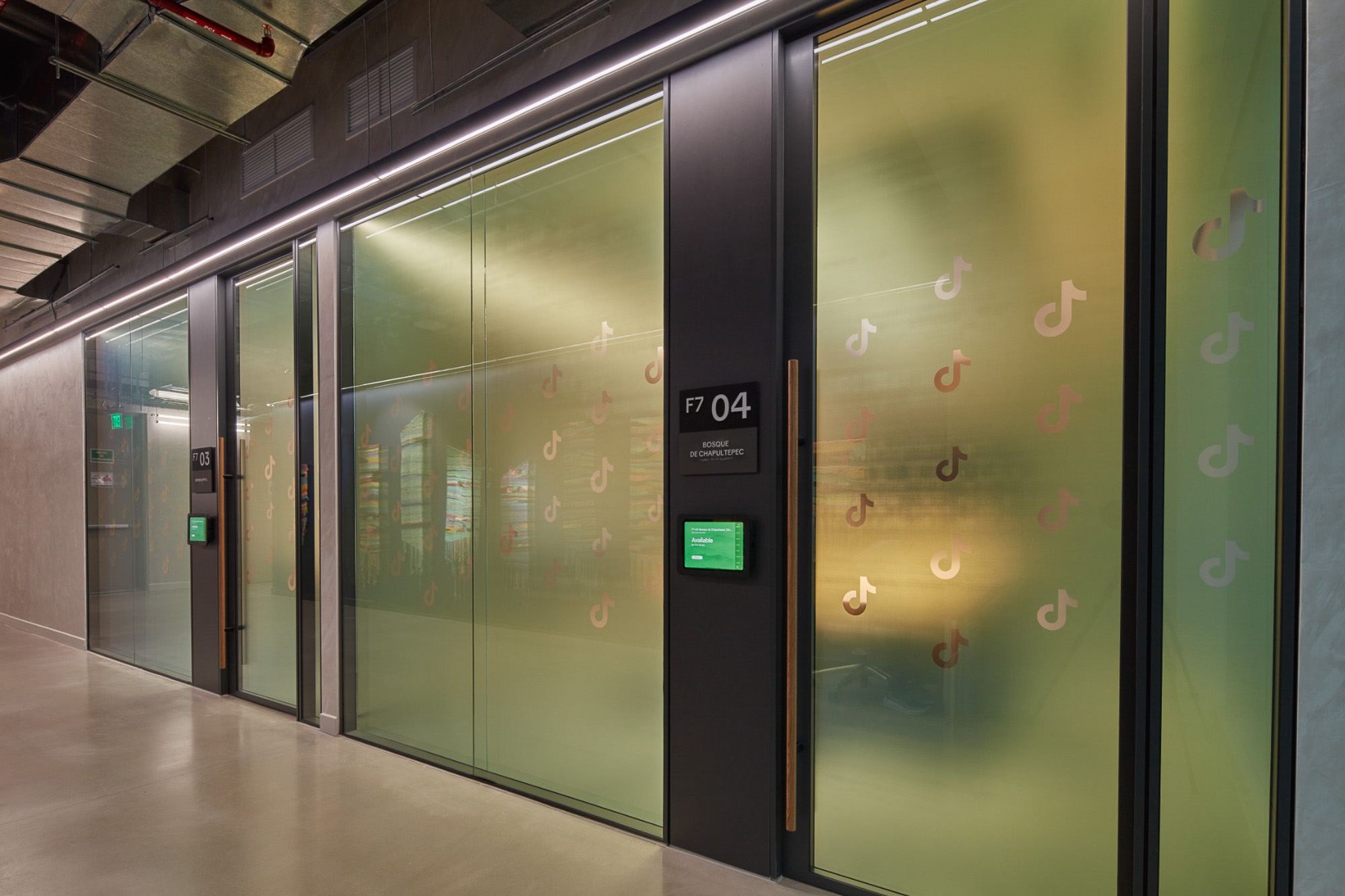 A row of computer servers.